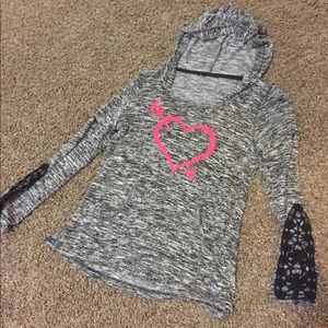 Grey Heart Sweatshirt